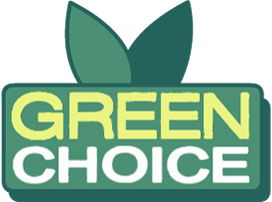 Green choice badge